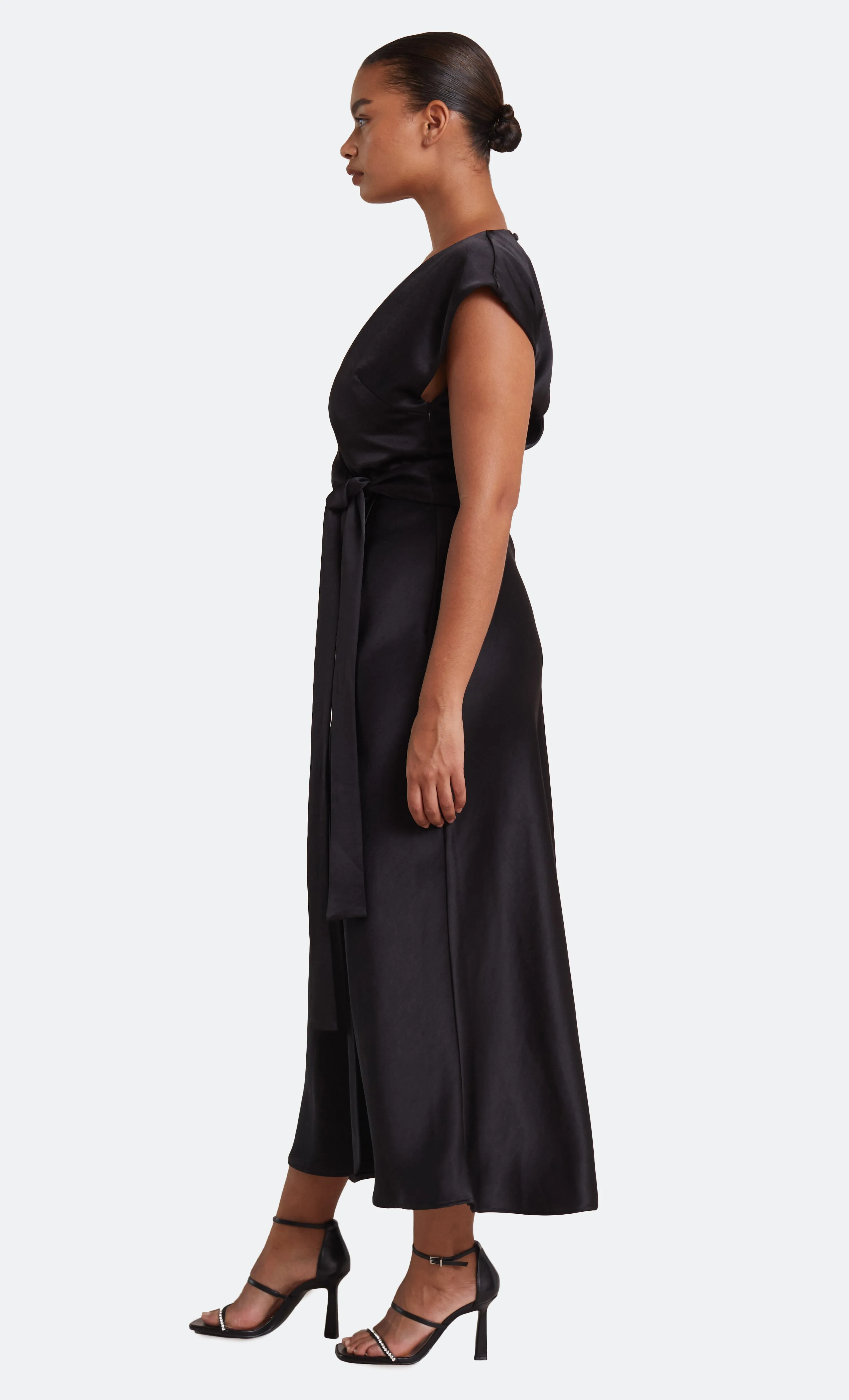 THE DREAMER WRAP DRESS - BLACK sold by bec + bridge product image thumbnail 4
