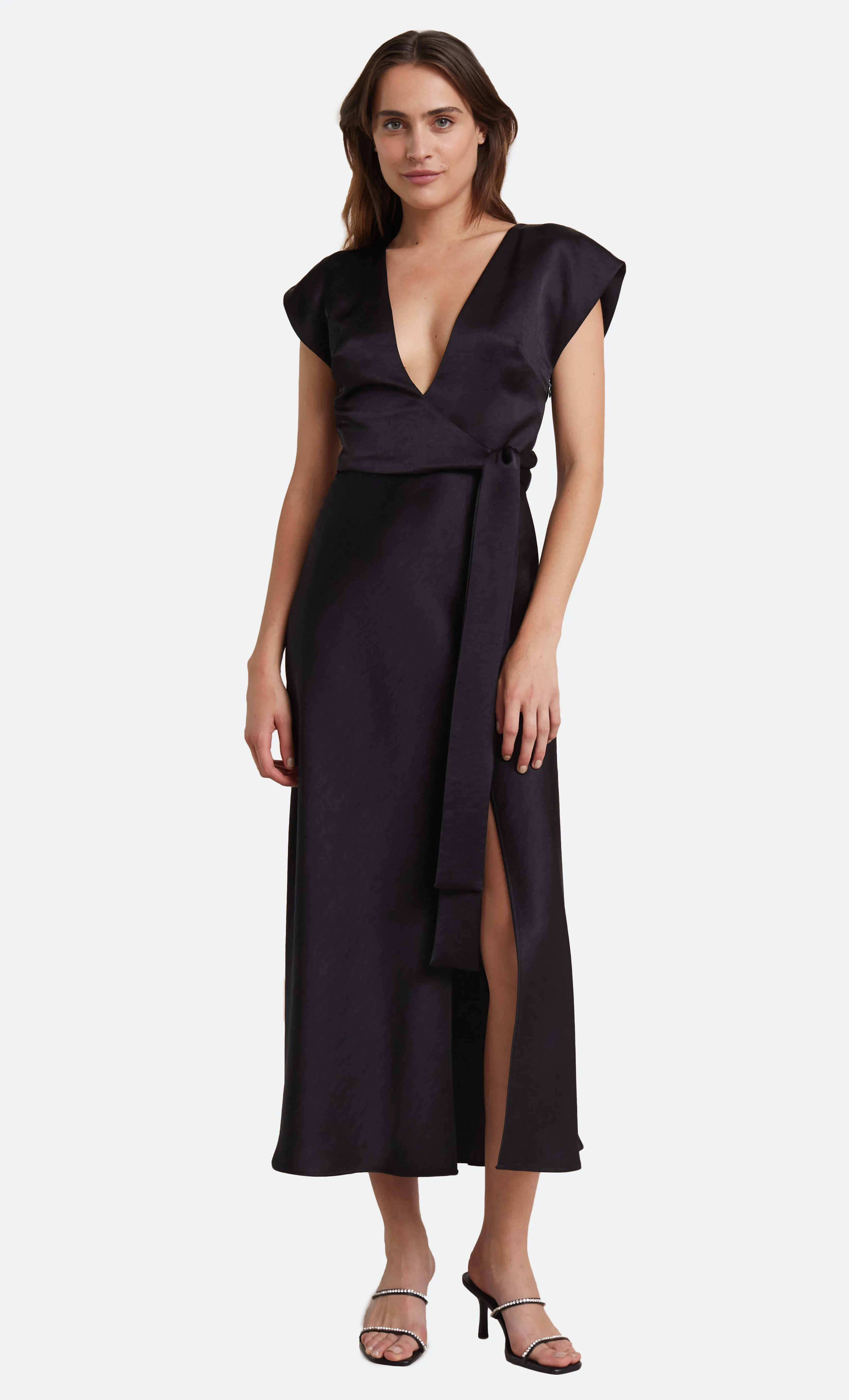 THE DREAMER WRAP DRESS - BLACK sold by bec + bridge product image thumbnail 2