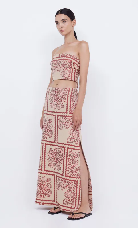 PALM BLISS MAXI SKIRT - SAHARA JACQUARD sold by bec + bridge