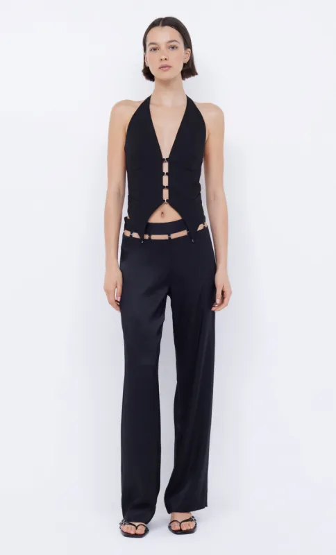 WILDER HALTER TOP - BLACK sold by bec + bridge