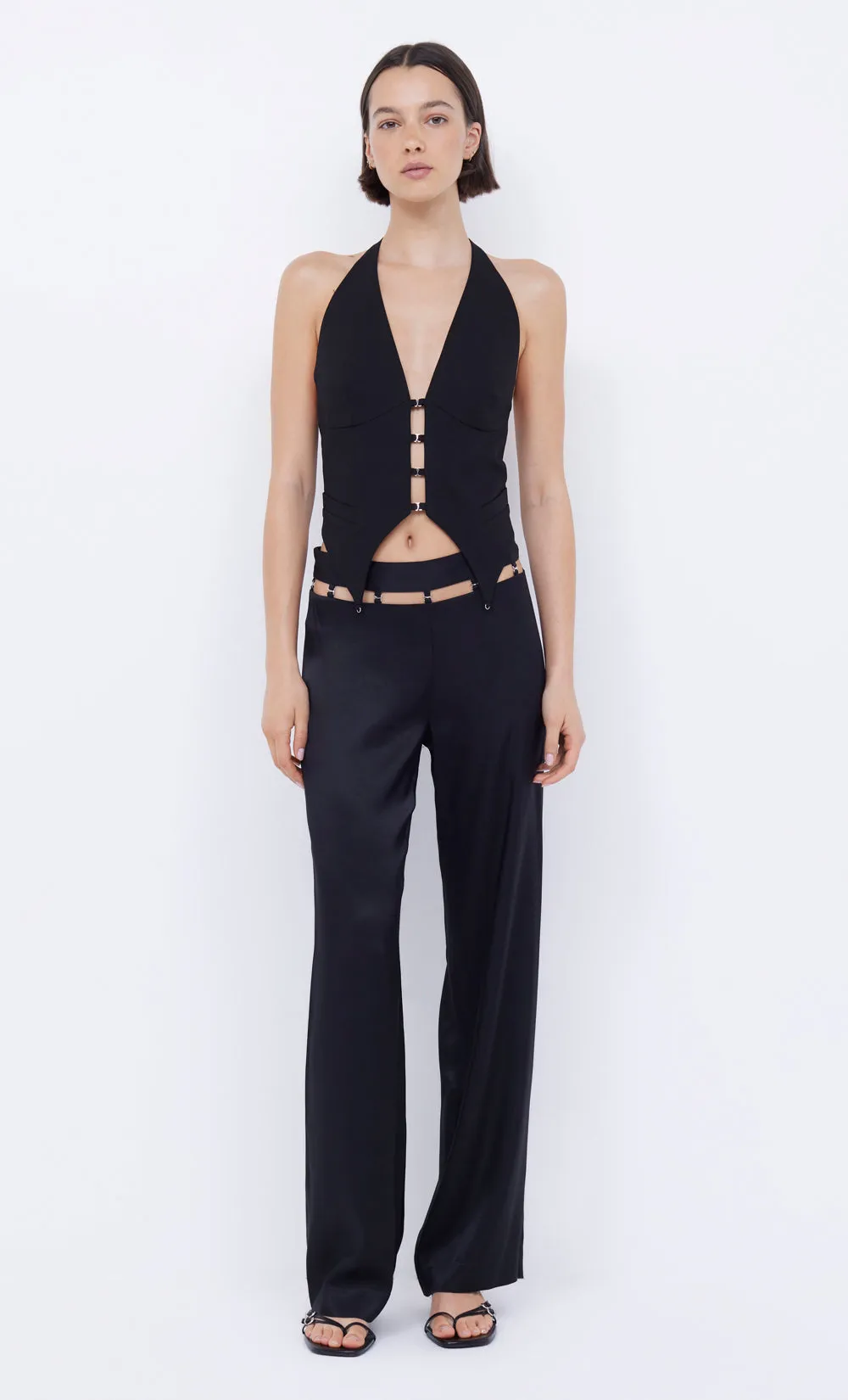 WILDER HALTER TOP - BLACK sold by bec + bridge