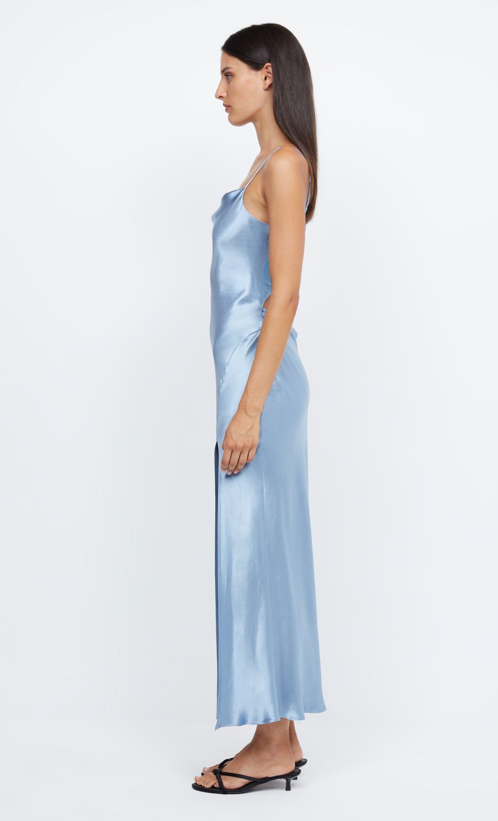 MARGOT SPLIT MIDI DRESS - POWDER BLUE sold by bec + bridge product image thumbnail 4
