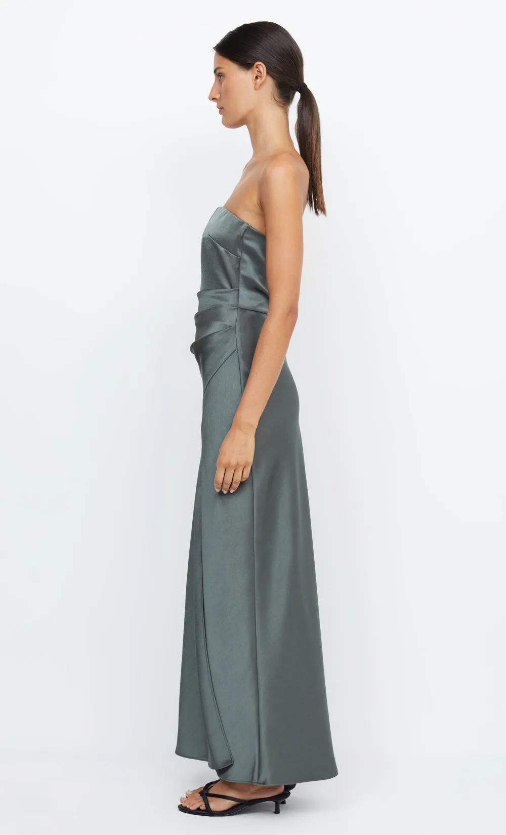 THE DREAMER STRAPLESS DRESS - DARK WILLOW sold by bec + bridge product image thumbnail 4