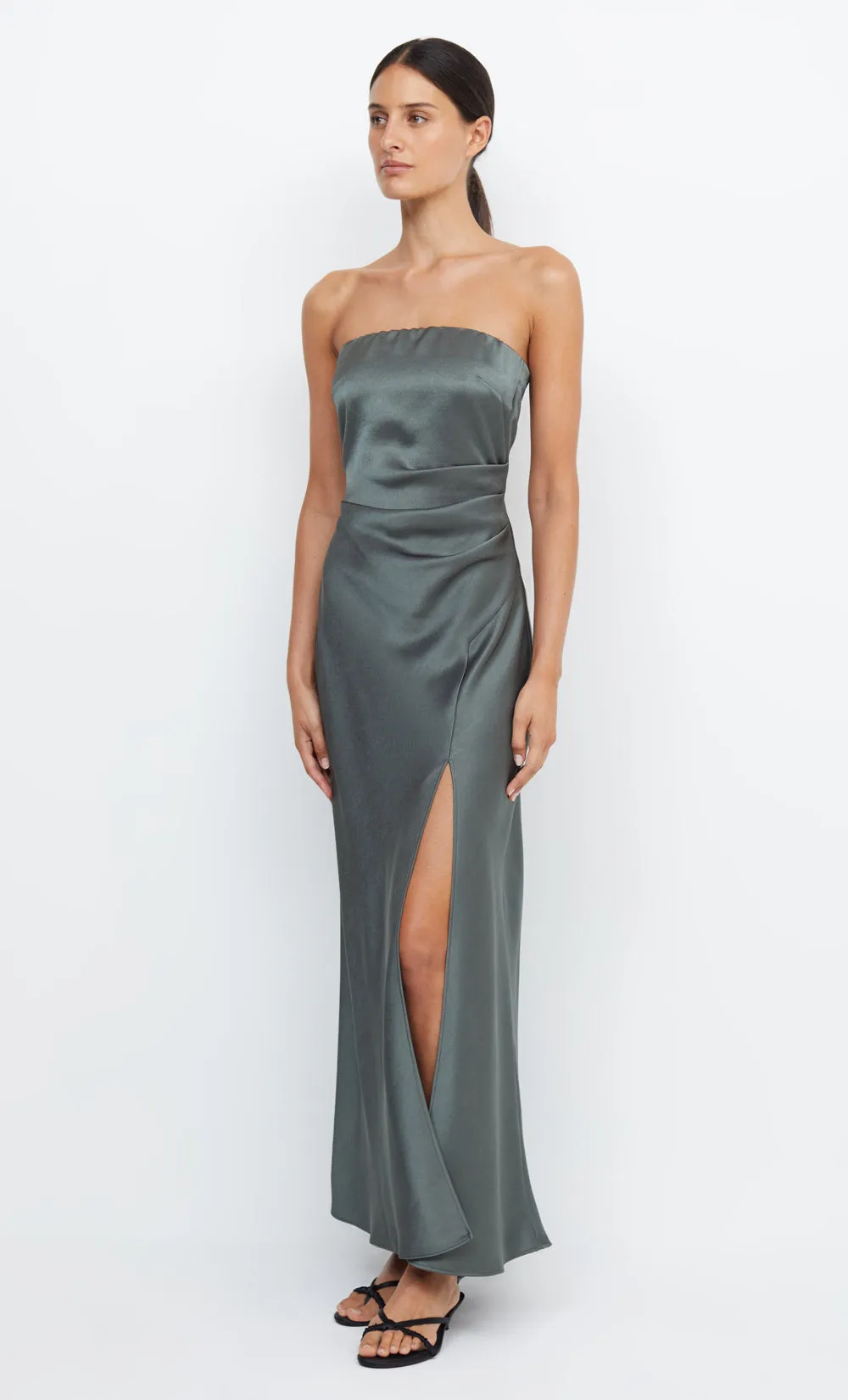 THE DREAMER STRAPLESS DRESS - DARK WILLOW sold by bec + bridge product image thumbnail 3