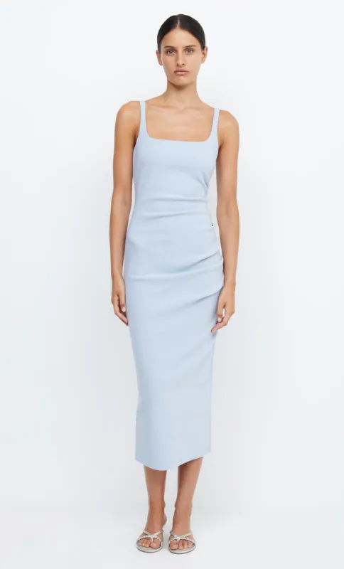 BE MINE SQUARE NECK DRESS - DUSTY BLUE sold by bec + bridge