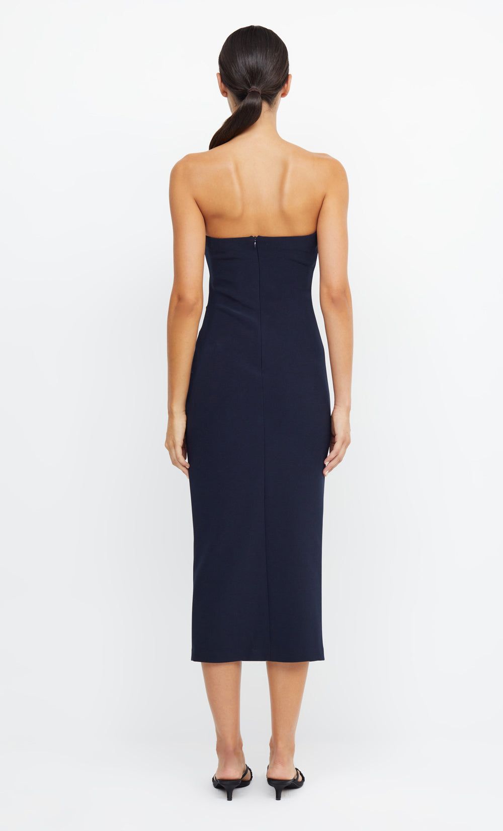 BE MINE STRAPLESS MIDI DRESS - INK sold by bec + bridge product image thumbnail 3