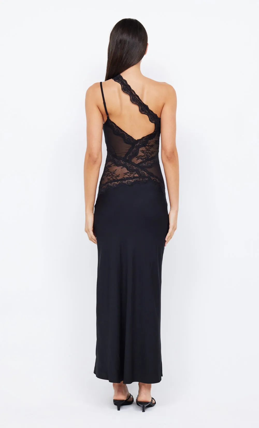 RIA ASYM MAXI DRESS - BLACK sold by bec + bridge product image thumbnail 3