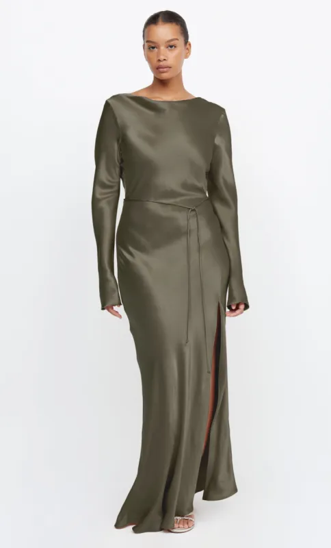 MOON DANCE LONG SLEEVE MAXI DRESS - DARK WILLOW sold by bec + bridge