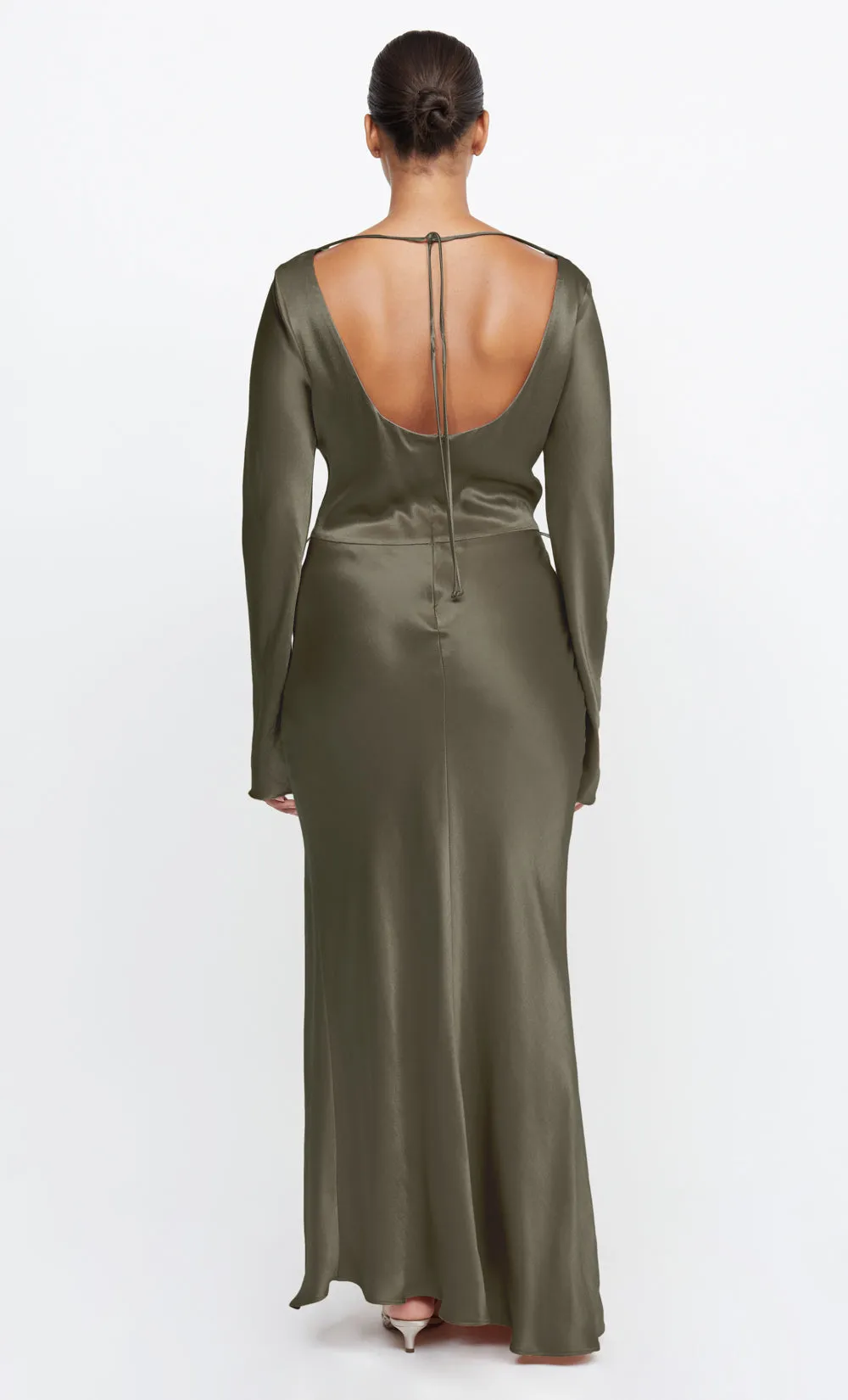 MOON DANCE LONG SLEEVE MAXI DRESS - DARK WILLOW sold by bec + bridge product image thumbnail 4