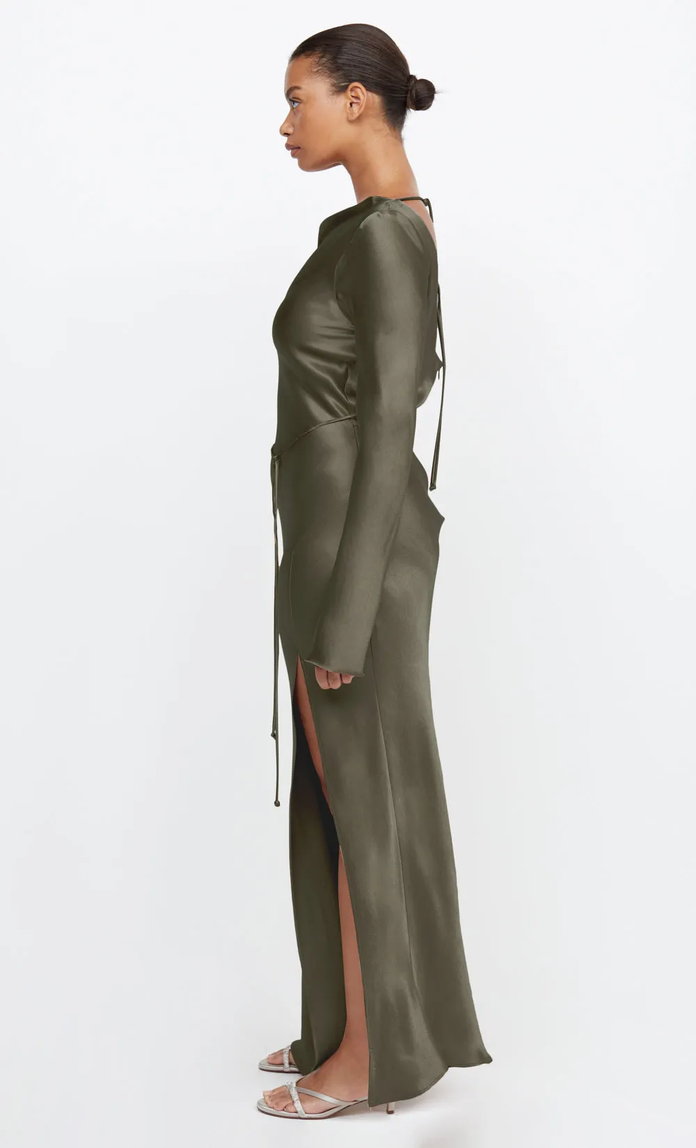 MOON DANCE LONG SLEEVE MAXI DRESS - DARK WILLOW sold by bec + bridge product image thumbnail 3