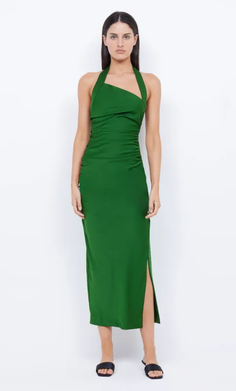 ULA ASYM MAXI DRESS - PINE GREEN sold by bec + bridge