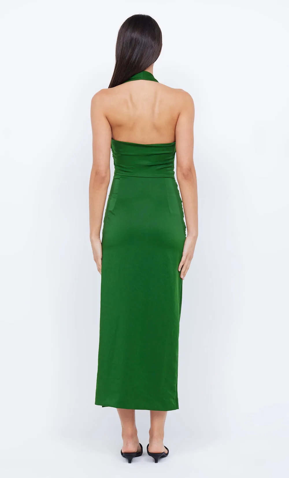 ULA ASYM MAXI DRESS - PINE GREEN sold by bec + bridge product image thumbnail 2