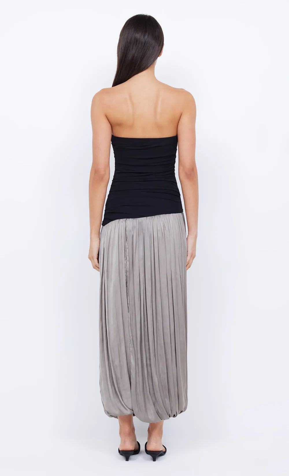 SERENE STRAPLESS MAXI DRESS - BLACK/TAUPE sold by bec + bridge product image thumbnail 3