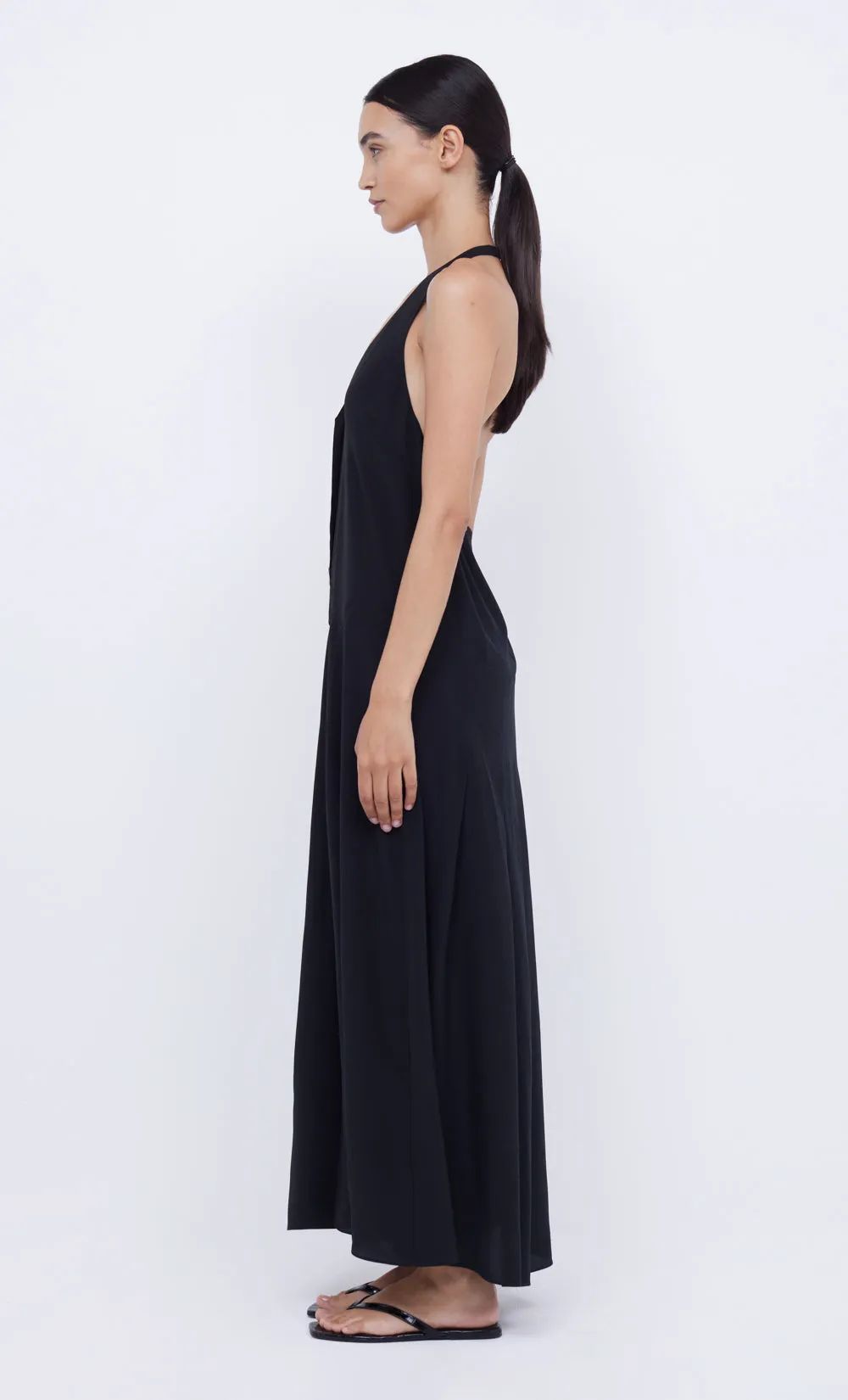 PIPER HALTER MAXI DRESS - BLACK sold by bec + bridge product image thumbnail 5