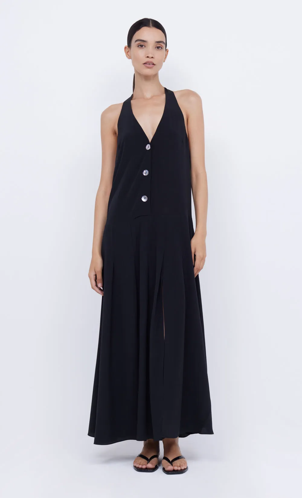 PIPER HALTER MAXI DRESS - BLACK sold by bec + bridge product image thumbnail 2