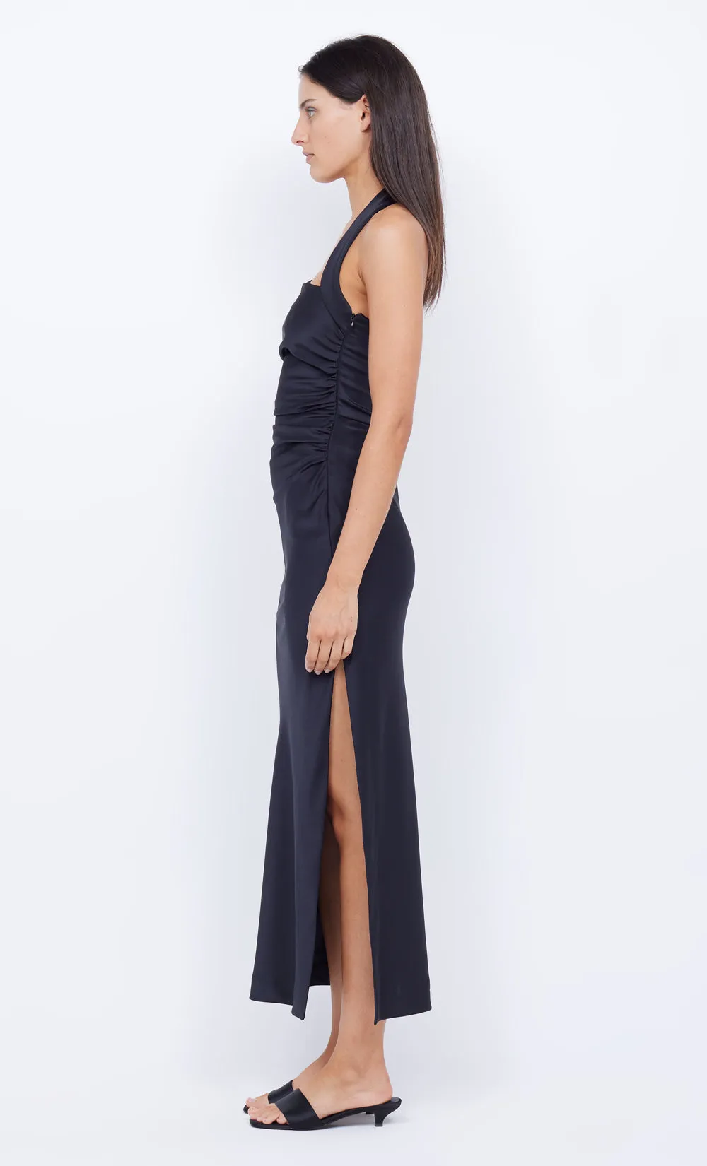 ULA ASYM MAXI DRESS - BLACK sold by bec + bridge product image thumbnail 4