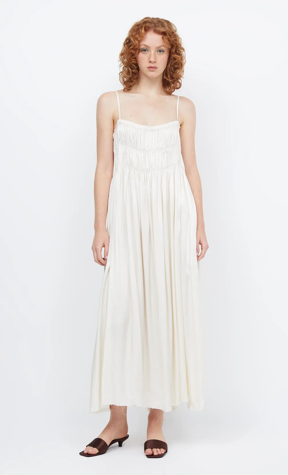DALI MAXI SHIFT DRESS - IVORY sold by bec + bridge