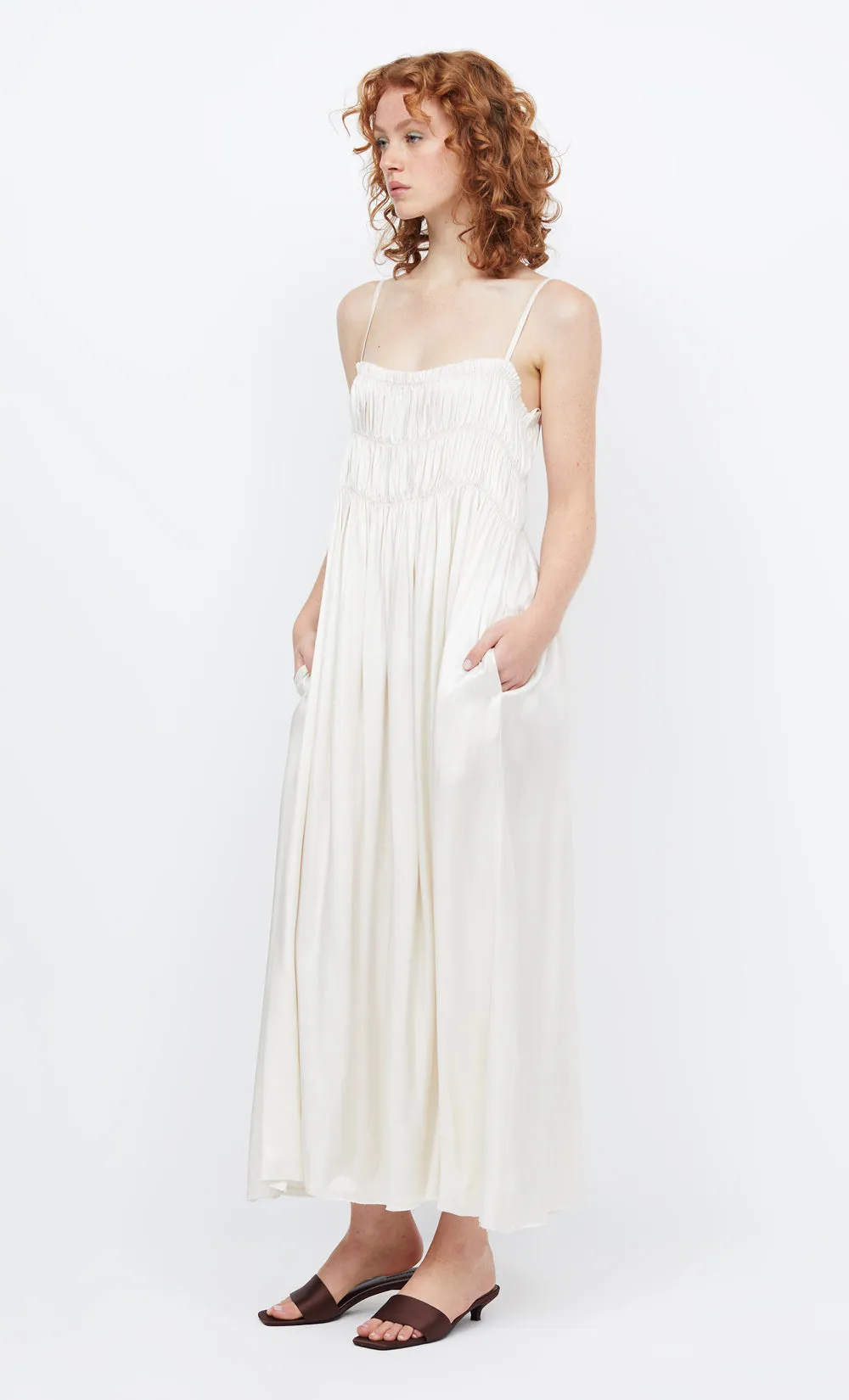 DALI MAXI SHIFT DRESS - IVORY sold by bec + bridge product image thumbnail 4