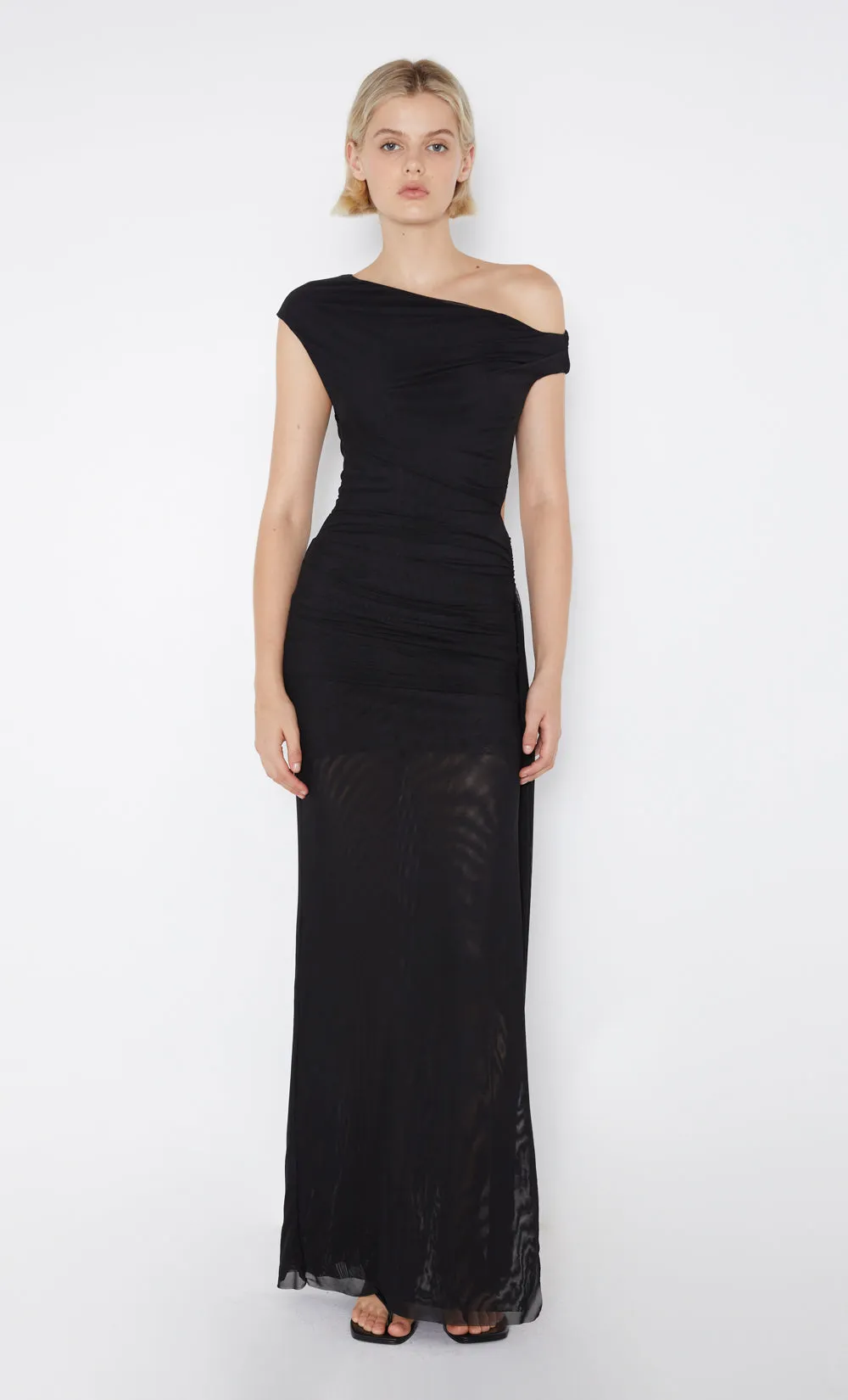 VICTORIA ASYM DRESS - BLACK sold by bec + bridge