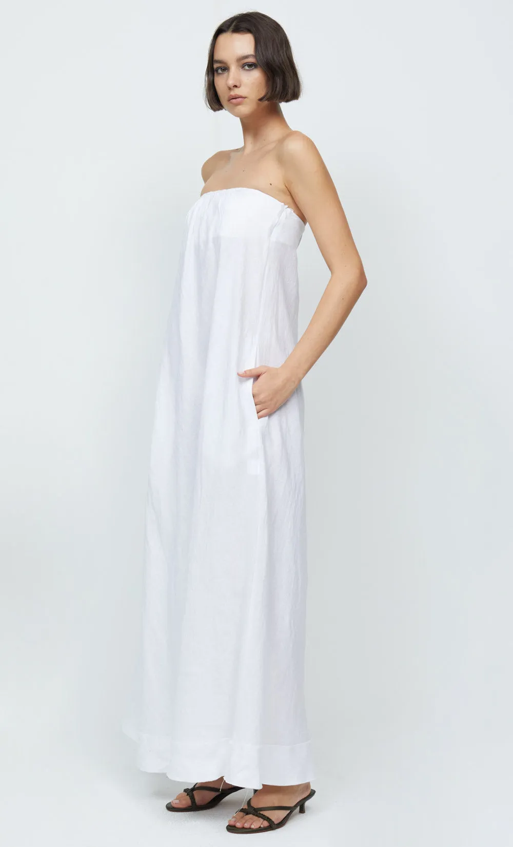 LARA STRAPLESS MAXI DRESS - IVORY sold by bec + bridge product image thumbnail 3