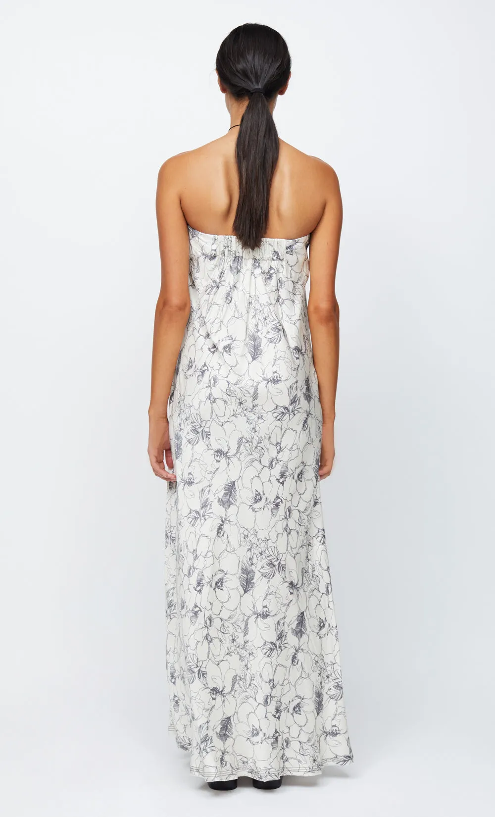 TILLIE STRAPLESS MAXI DRESS - LINEAR FLORAL sold by bec + bridge product image thumbnail 2