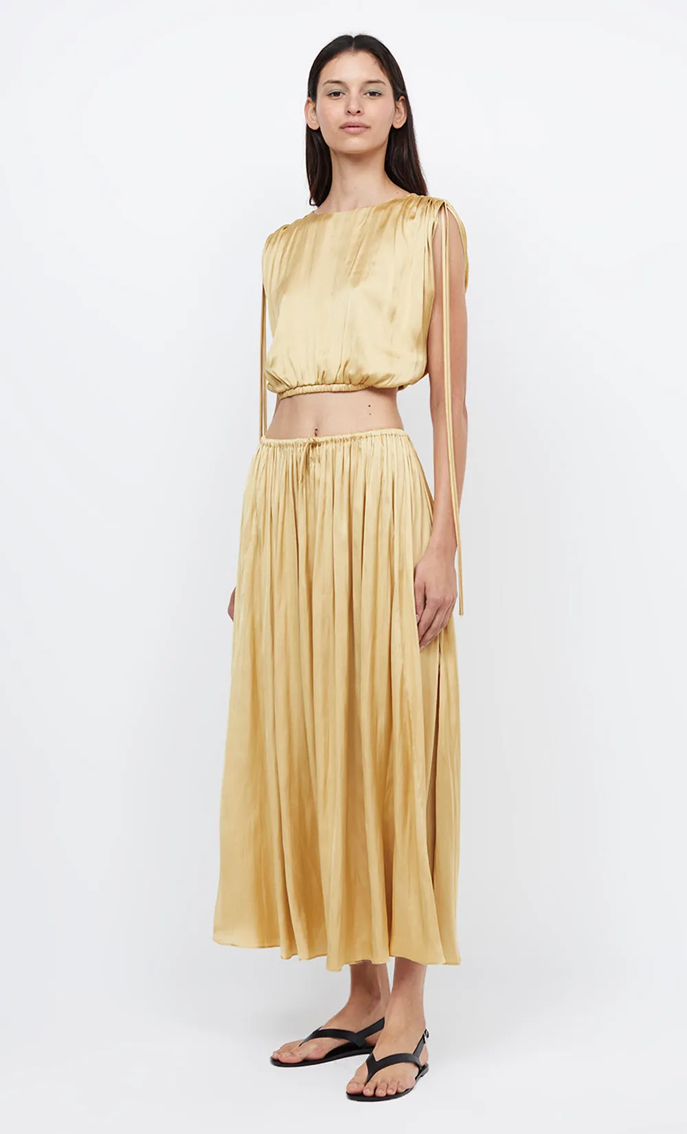 PARADISE MAXI SKIRT - STRAW sold by bec + bridge