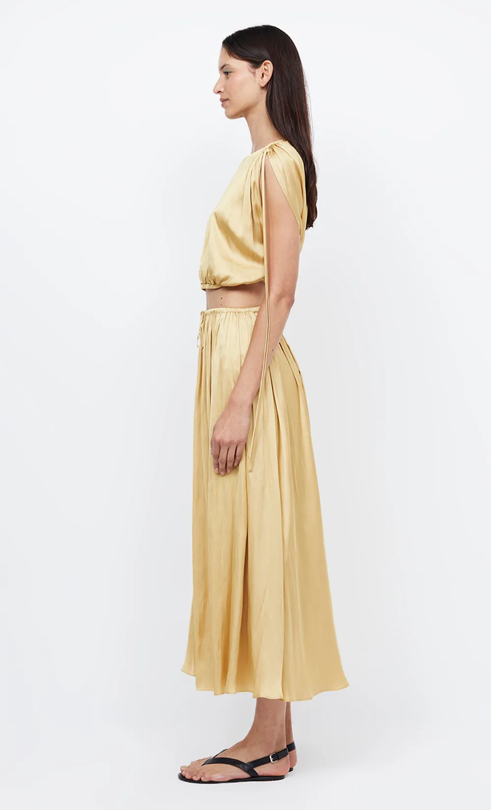 PARADISE MAXI SKIRT - STRAW sold by bec + bridge product image thumbnail 3