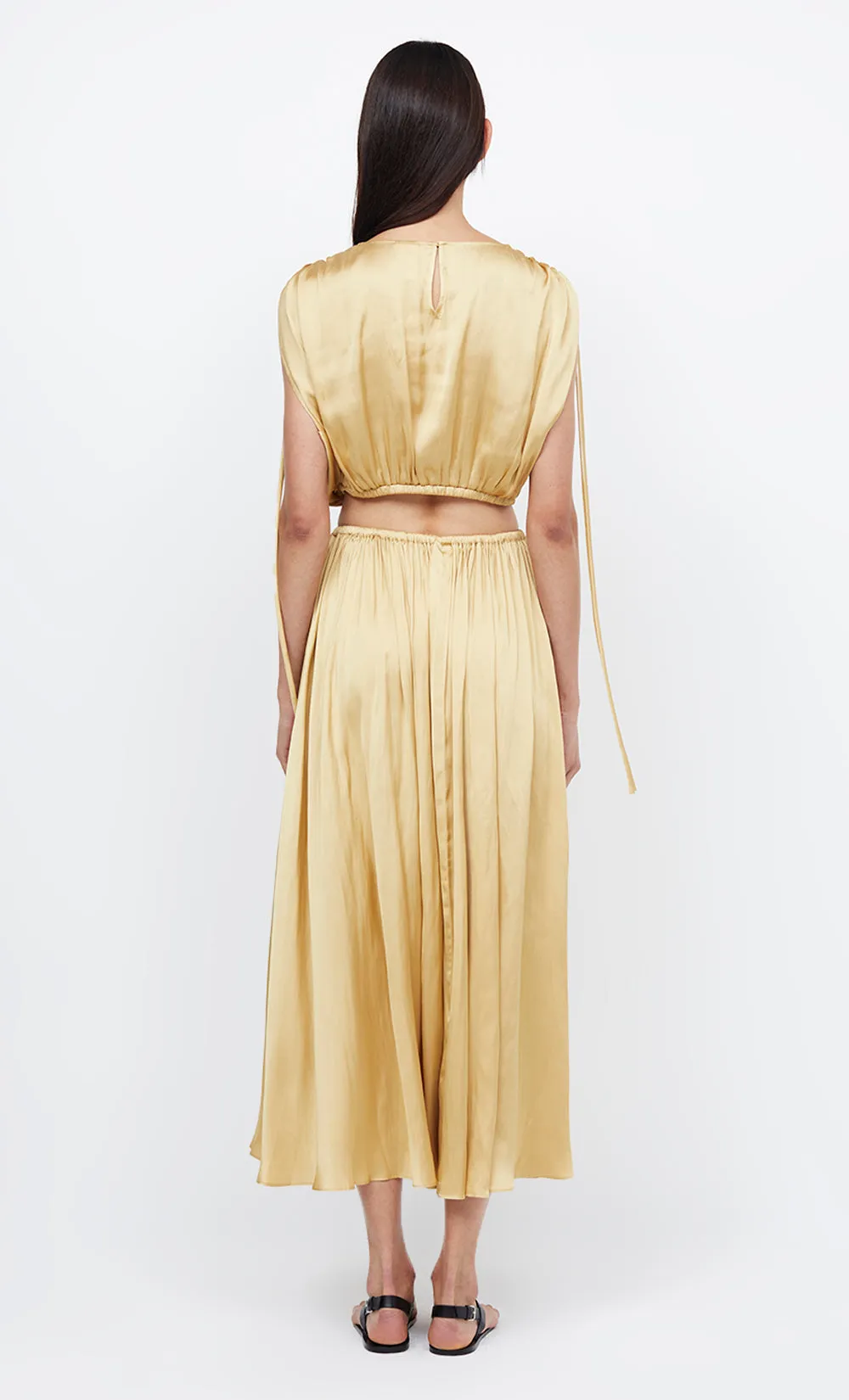 PARADISE MAXI SKIRT - STRAW sold by bec + bridge product image thumbnail 4