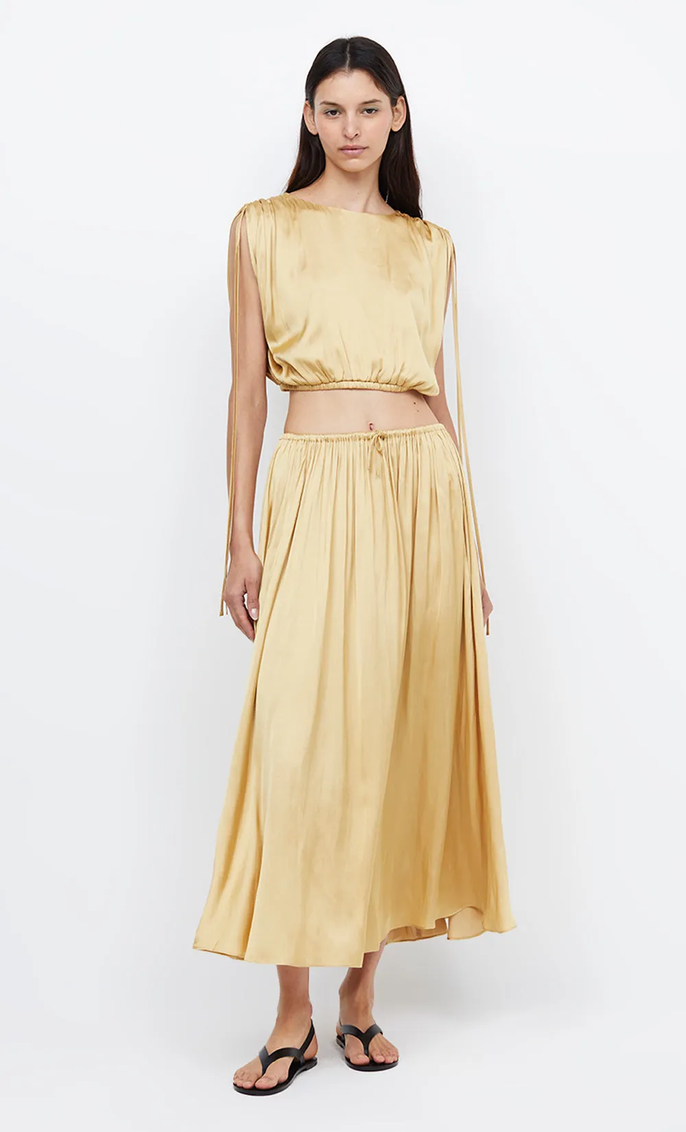 PARADISE MAXI SKIRT - STRAW sold by bec + bridge product image thumbnail 2