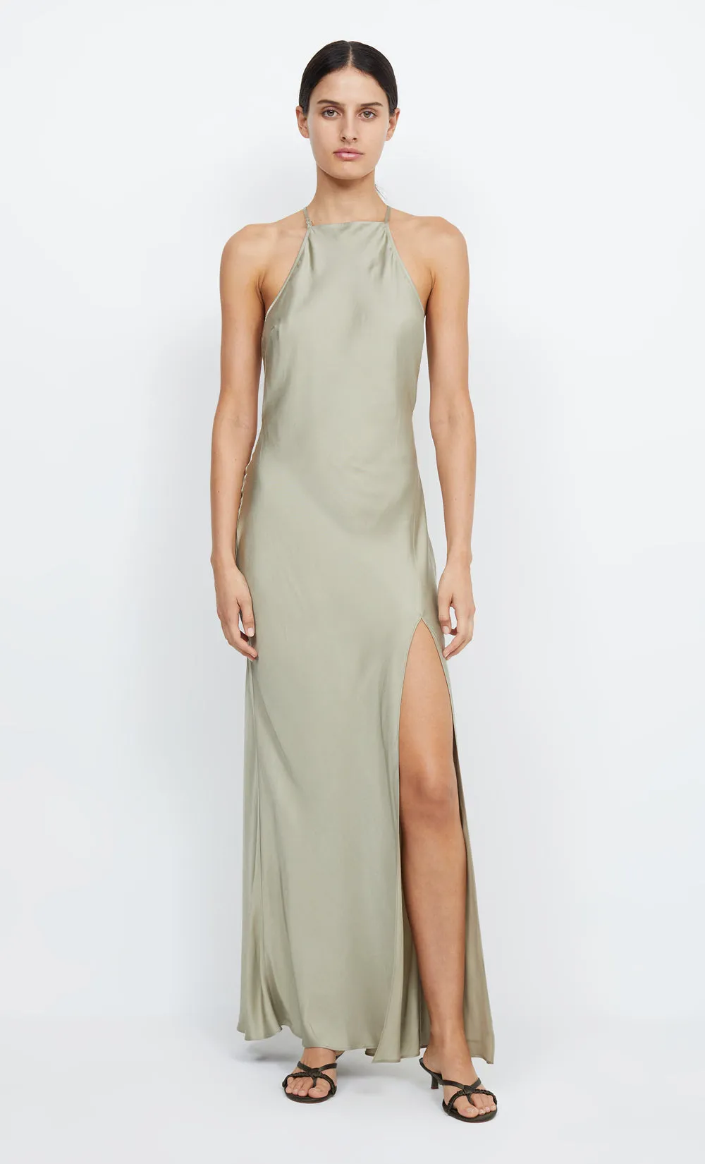 ADORE HALTER MAXI DRESS - SAGE sold by bec + bridge