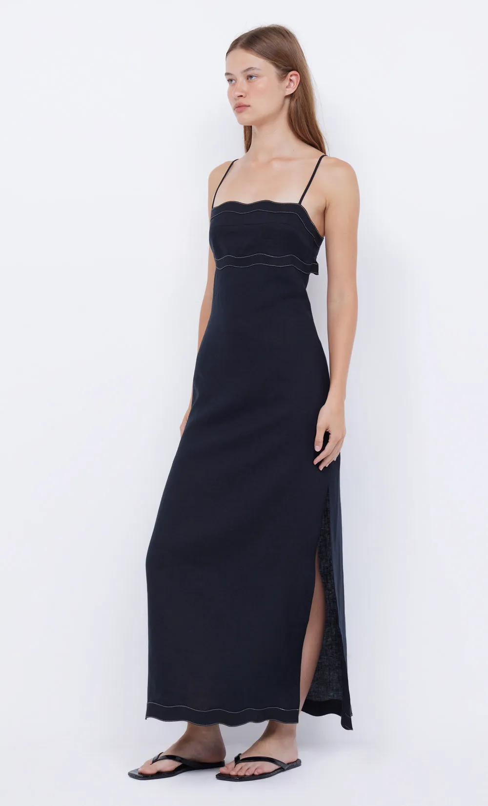TALLULAH MAXI DRESS - BLACK/BLACK sold by bec + bridge product image thumbnail 3