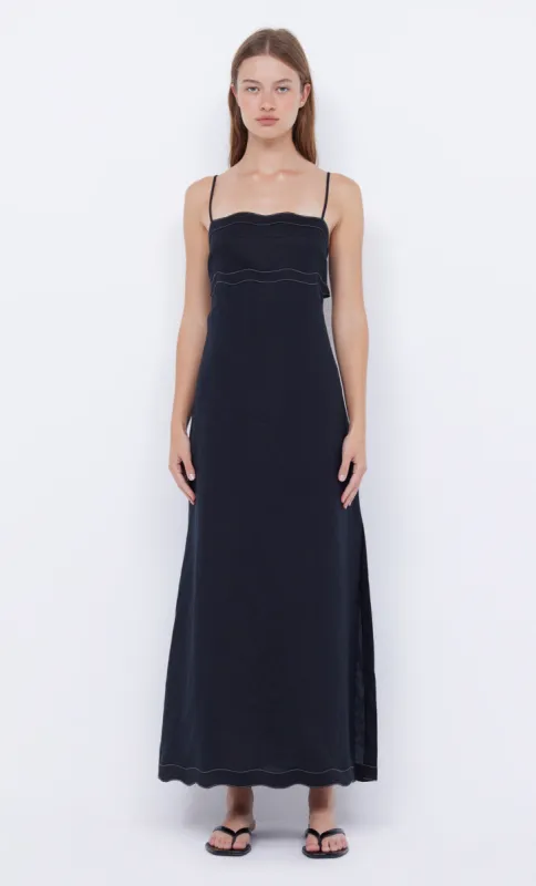 TALLULAH MAXI DRESS - BLACK/BLACK sold by bec + bridge