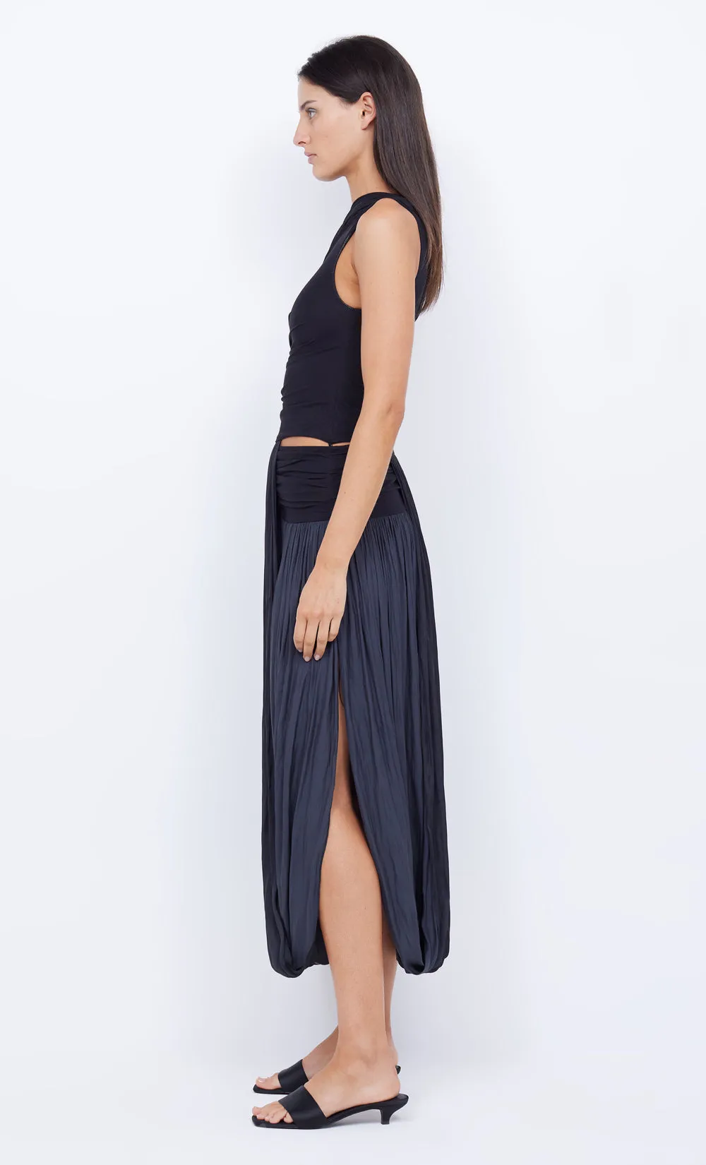 SERENE BOATNECK MAXI DRESS - BLACK sold by bec + bridge product image thumbnail 4