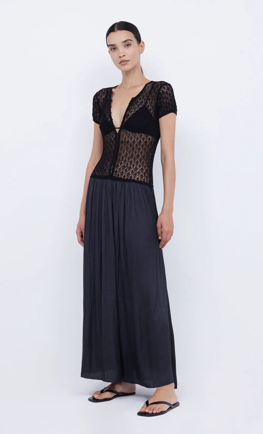 BREEZE S/S MAXI DRESS - BLACK sold by bec + bridge product image thumbnail 3