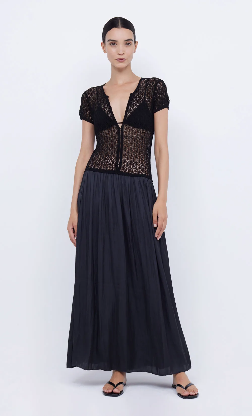 BREEZE S/S MAXI DRESS - BLACK sold by bec + bridge