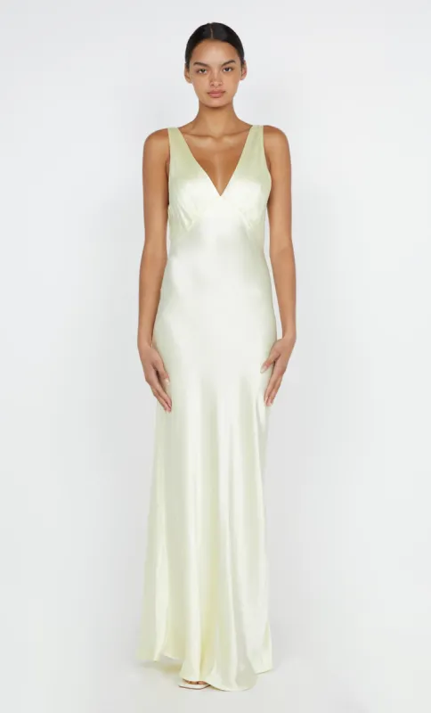 MOON DANCE VERONA DRESS - ICE YELLOW sold by bec + bridge