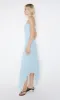 ELZETTE STRAPLESS MIDI DRESS - DOLPHIN BLUE sold by bec + bridge