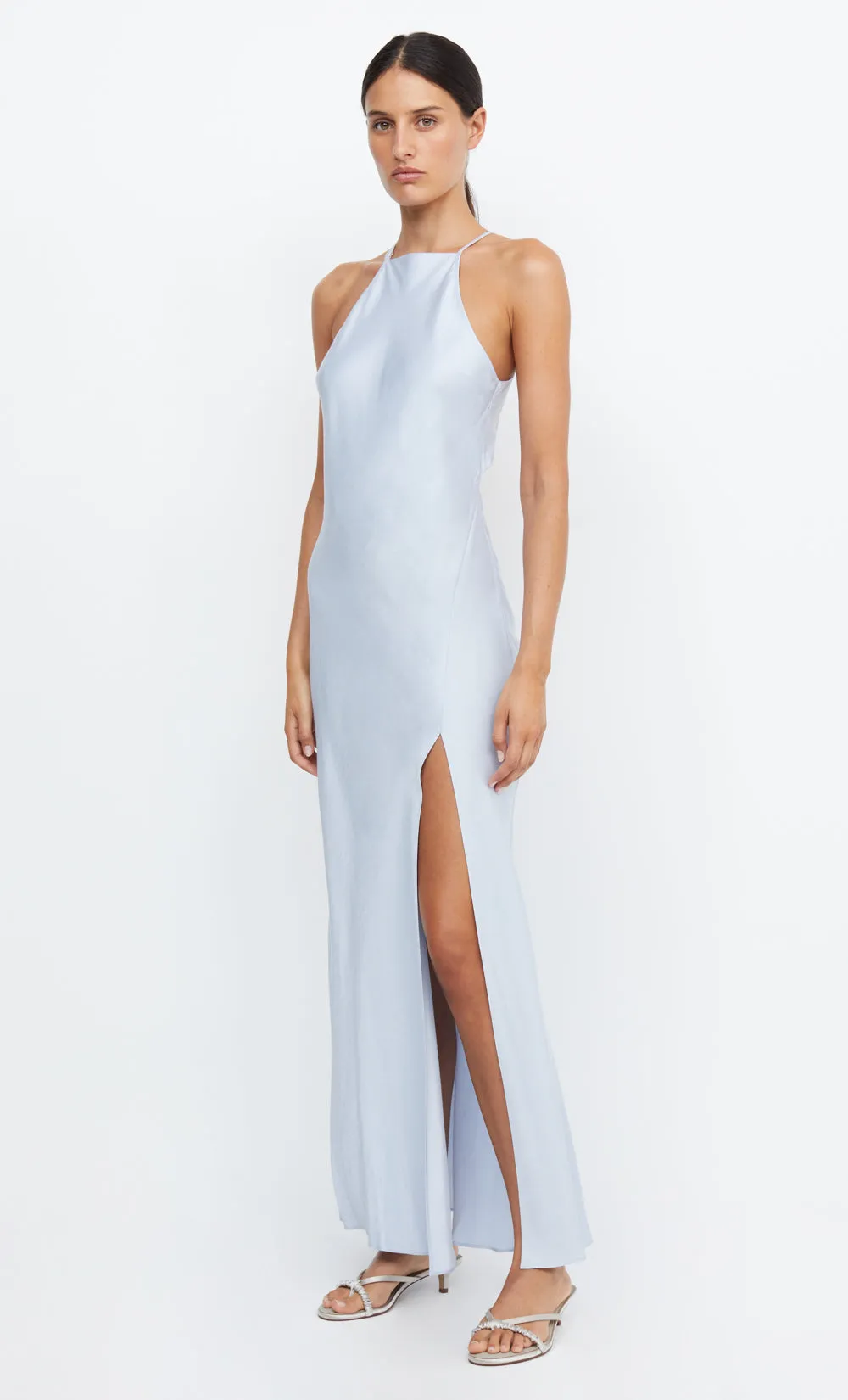 ADORE HALTER MAXI DRESS - DUSTY BLUE sold by bec + bridge product image thumbnail 4