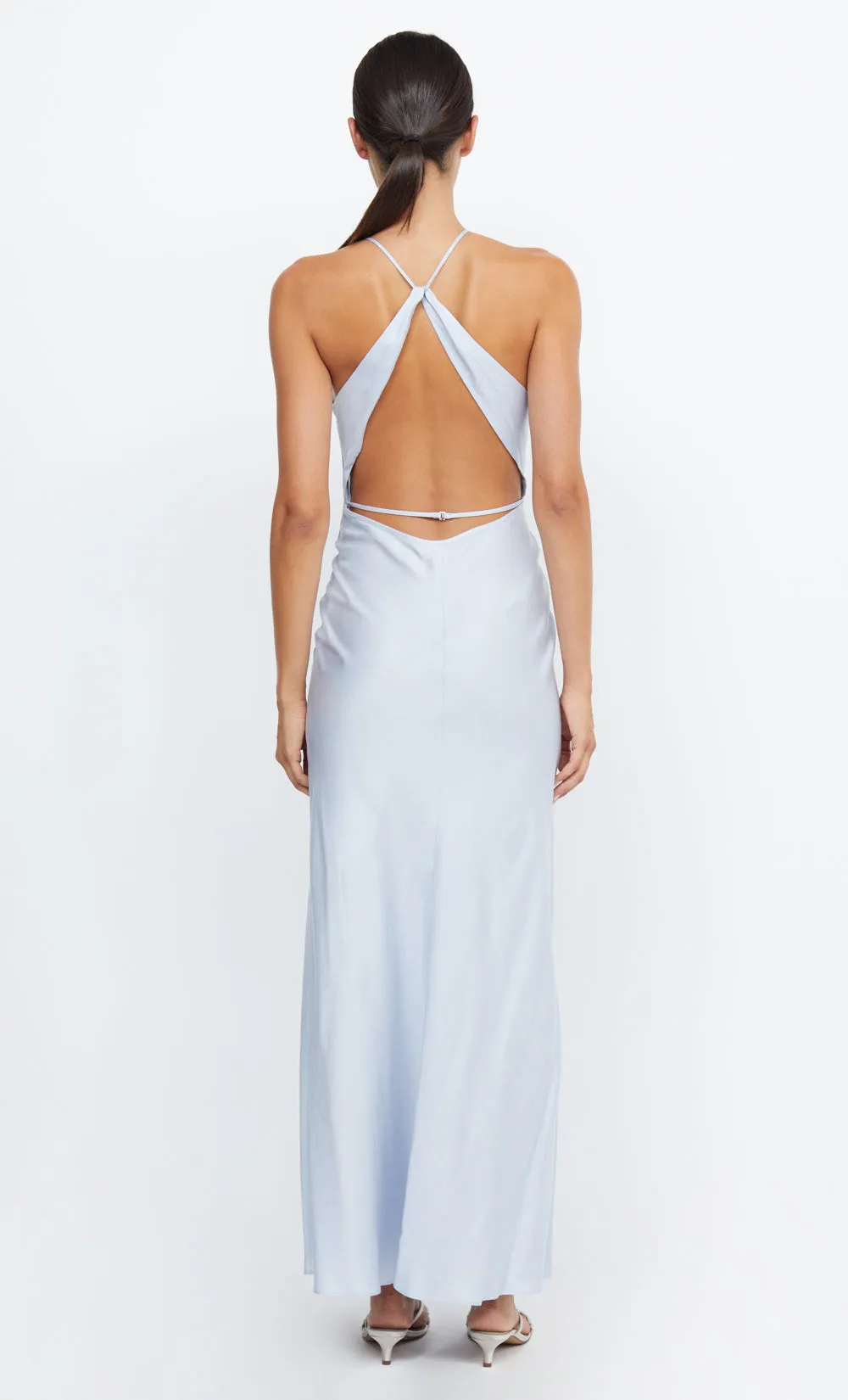 ADORE HALTER MAXI DRESS - DUSTY BLUE sold by bec + bridge product image thumbnail 3