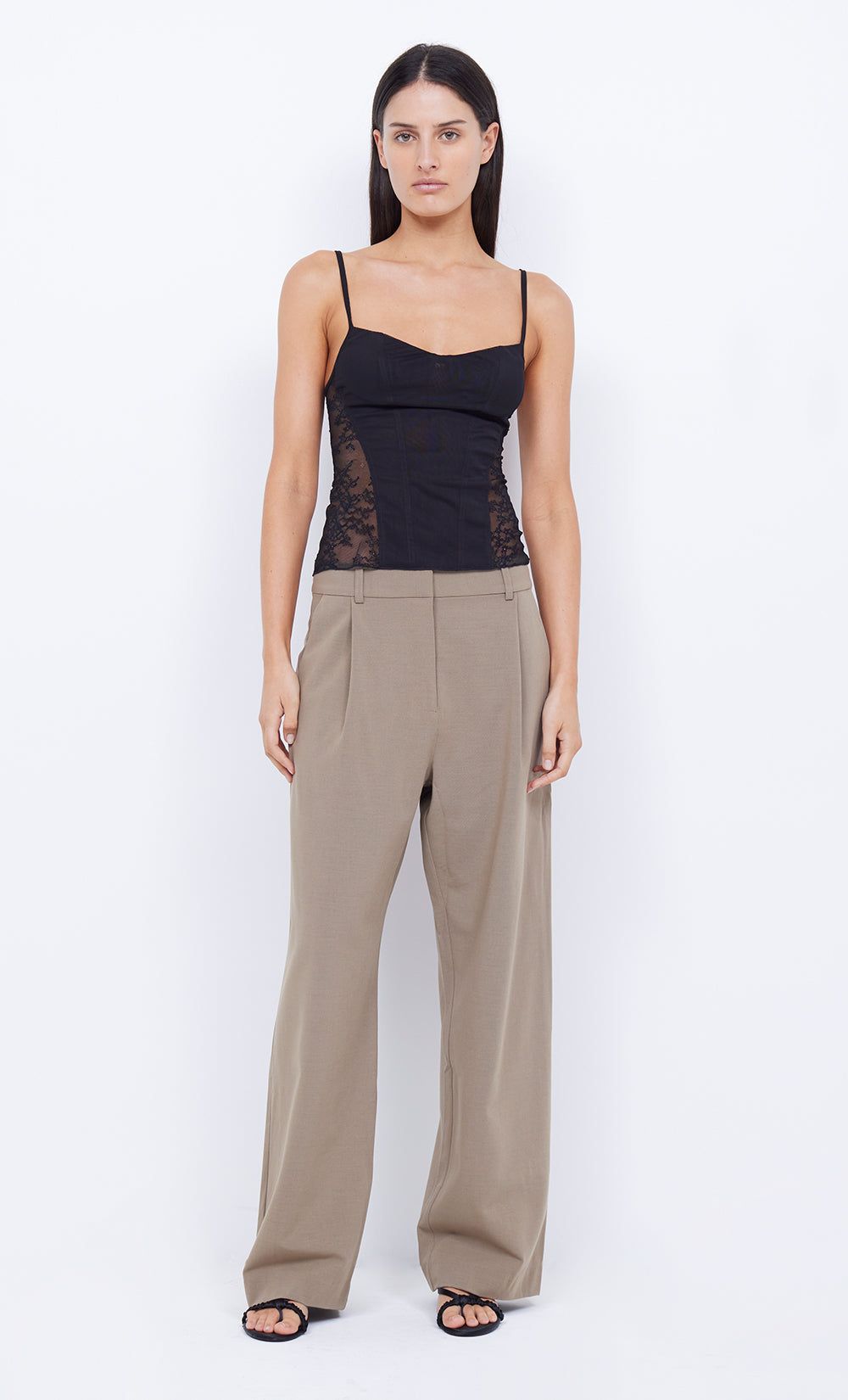 EZRA WIDE LEG PANT - SAGE sold by bec + bridge product image thumbnail 2