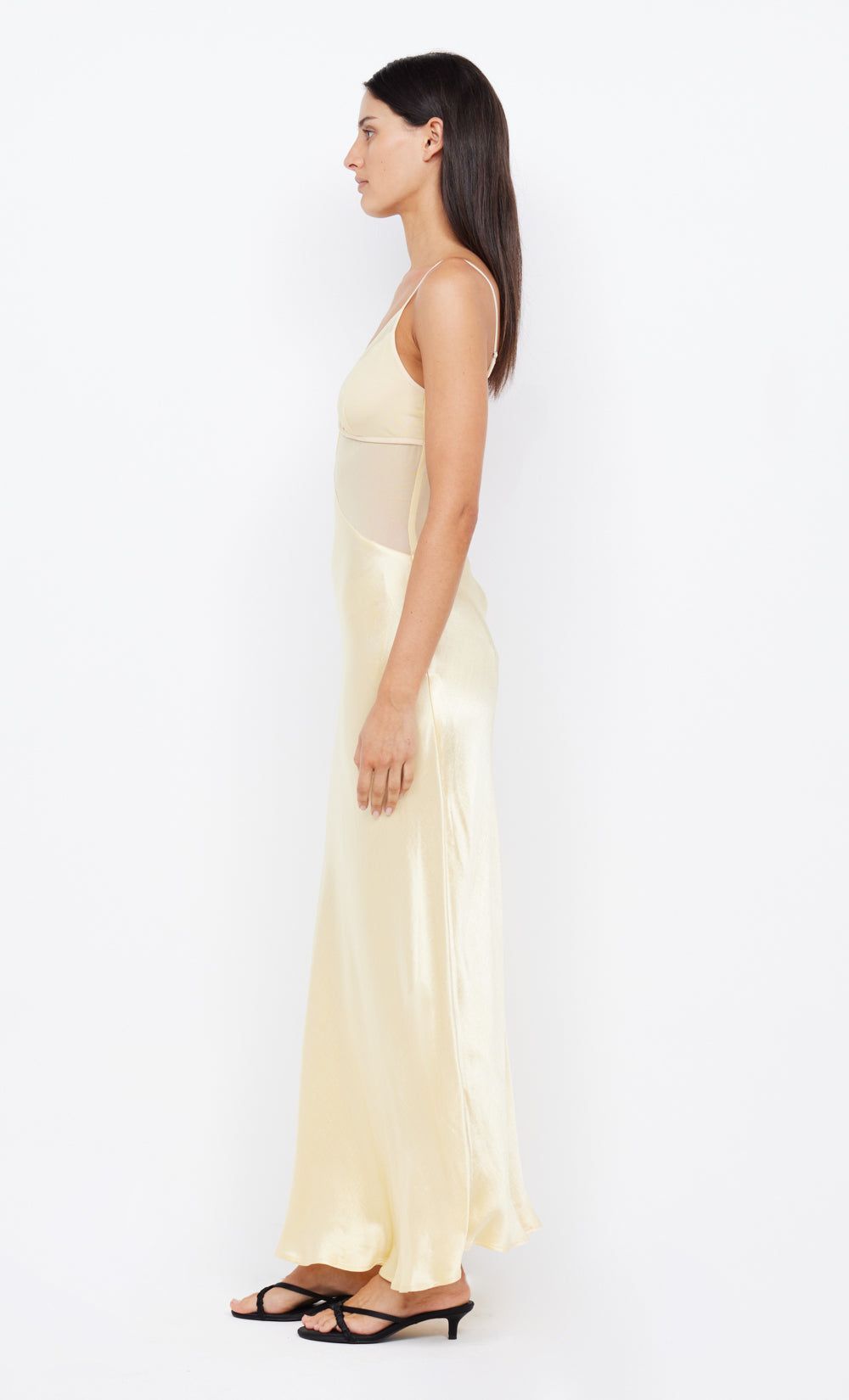 MARGOT V MAXI DRESS - BUTTER YELLOW sold by bec + bridge product image thumbnail 3