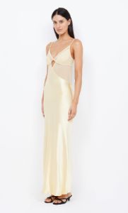 MARGOT V MAXI DRESS - BUTTER YELLOW sold by bec + bridge