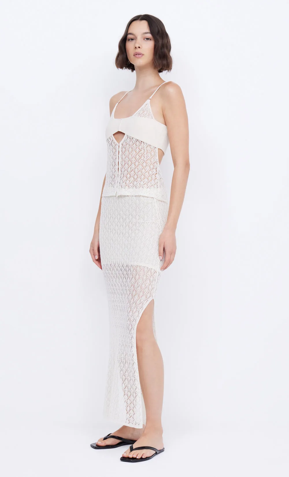 BREEZE MAXI SKIRT - IVORY sold by bec + bridge