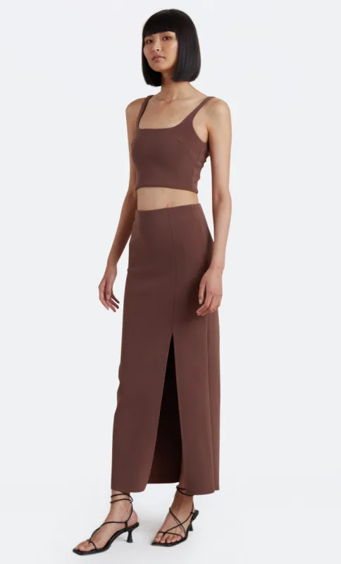 KARINA MAXI SKIRT - CHOCOLATE sold by bec + bridge