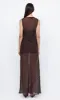 TURNER BOATNECK MAXI DRESS - CHOCOLATE/BLACK sold by bec + bridge
