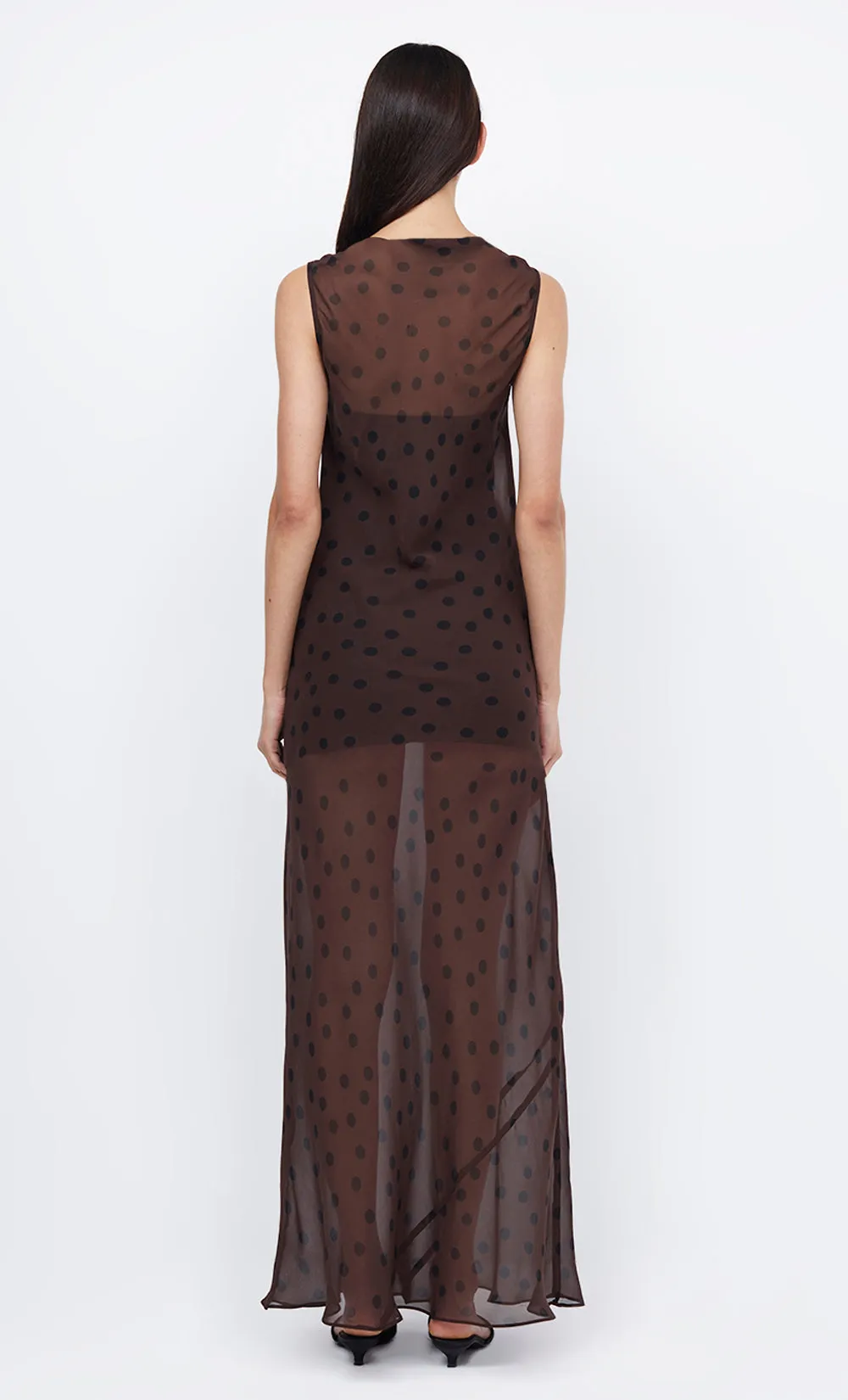 TURNER BOATNECK MAXI DRESS - CHOCOLATE/BLACK sold by bec + bridge product image thumbnail 5