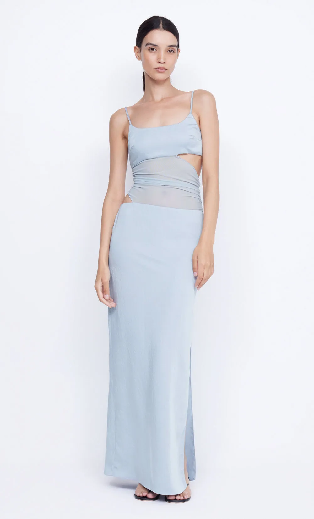 MARI LOU ASYM MAXI DRESS - DOVE BLUE sold by bec + bridge