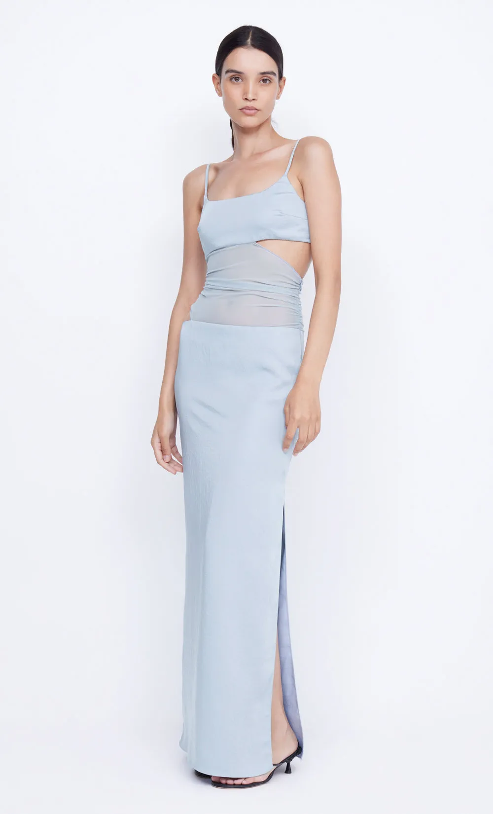 MARI LOU ASYM MAXI DRESS - DOVE BLUE sold by bec + bridge product image thumbnail 3