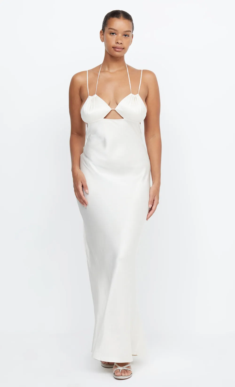 ADORE TIE MAXI DRESS - CREAM sold by bec + bridge
