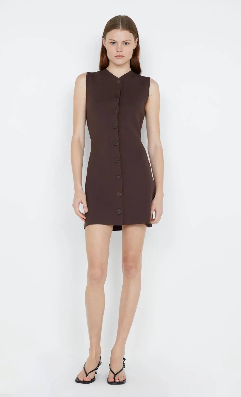 ILORA KNIT MINI DRESS - CHOC sold by bec + bridge product image thumbnail 5